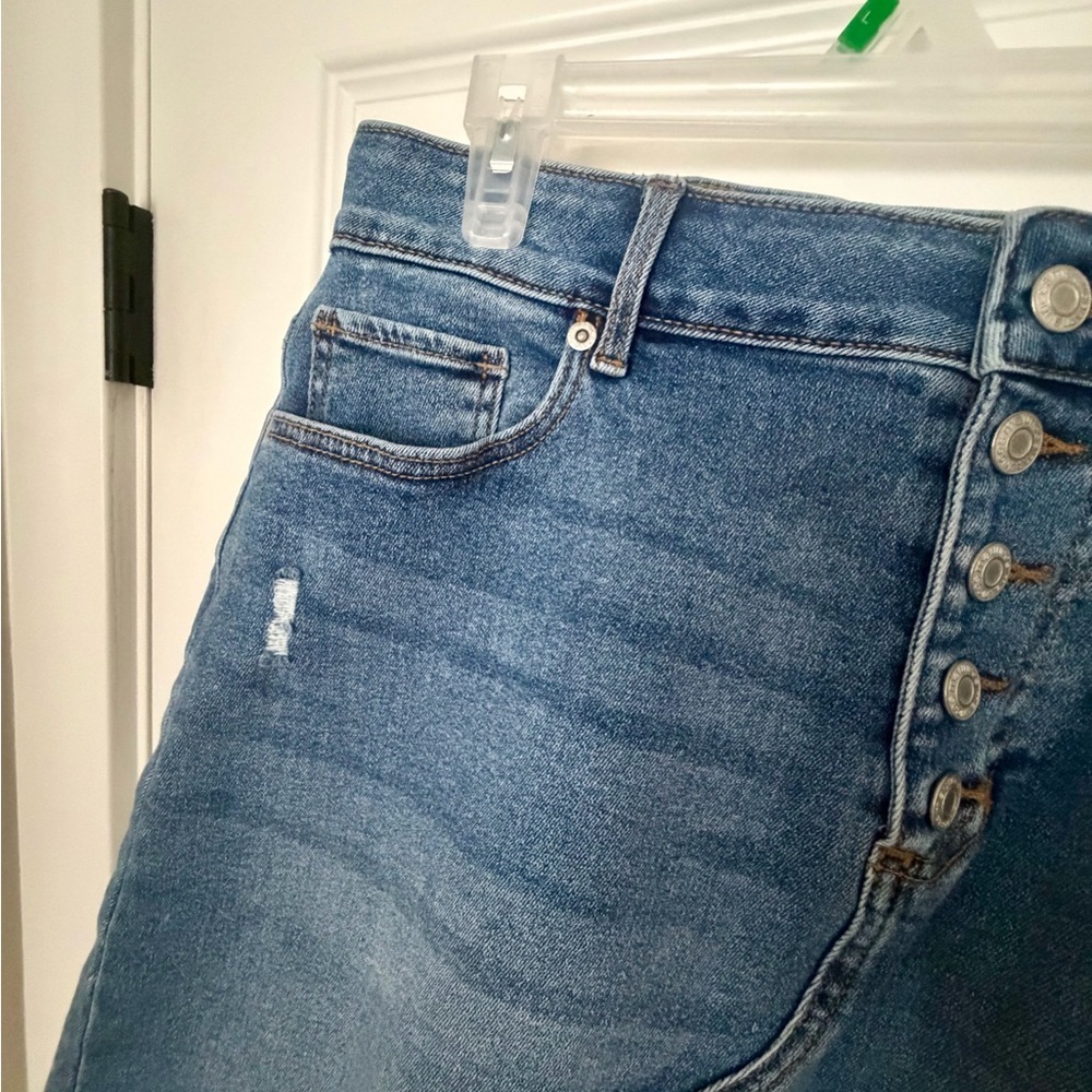 Maurice’s Stretch Denim Button-Up Jean Skirt Size 12 - Picture 7 of 9